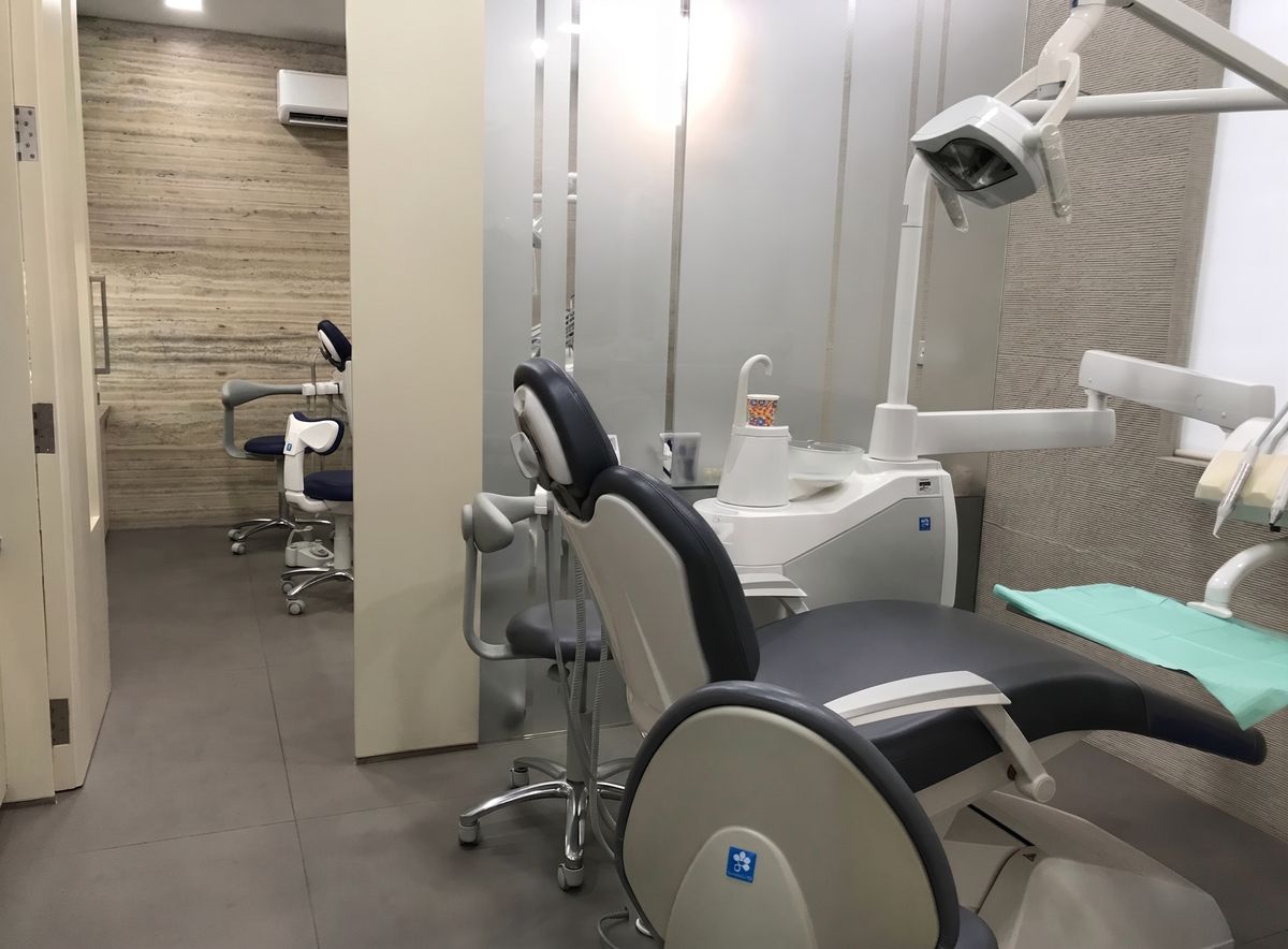 A treatment room at Designer Dental in Khar West